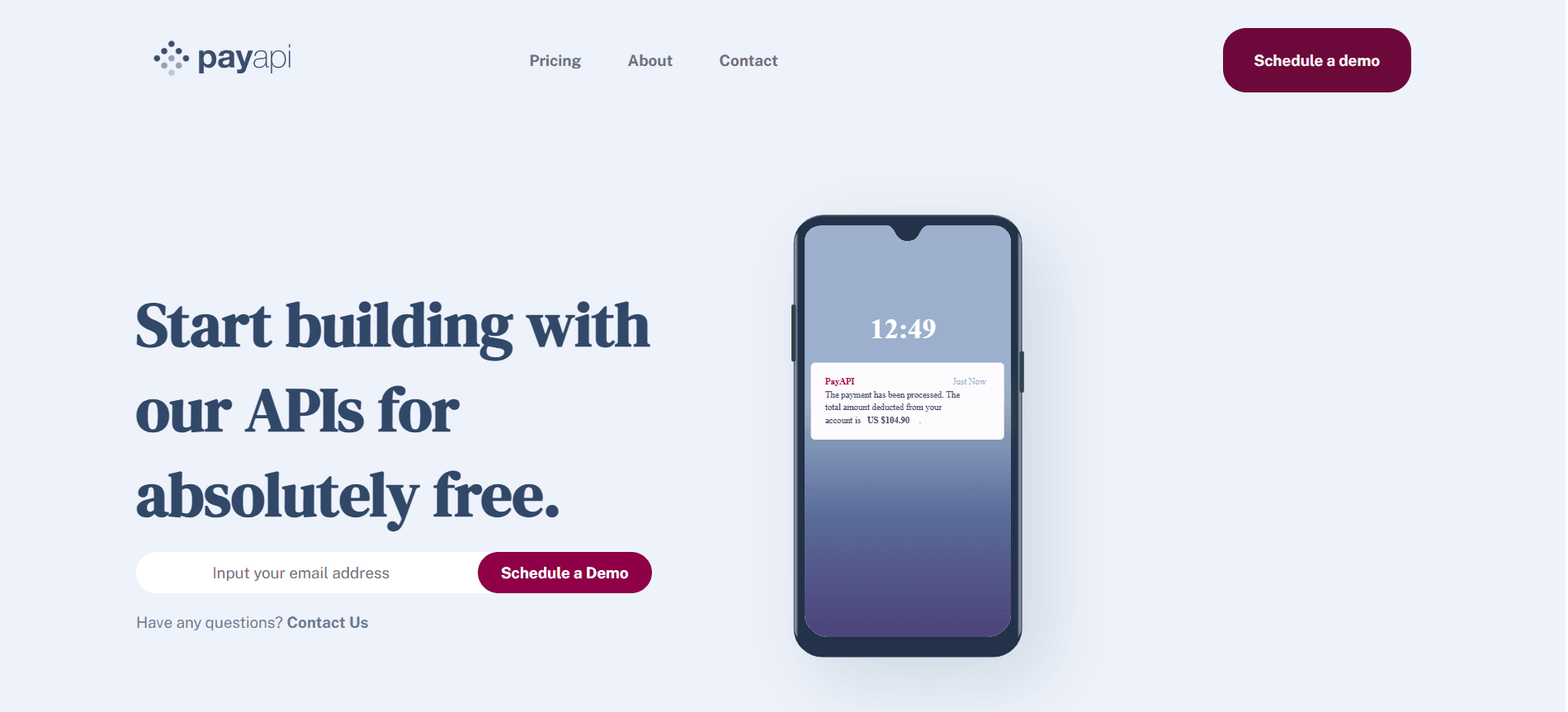 Screenshot from Payapi